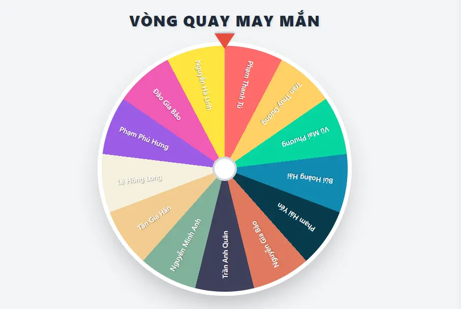 vongquaymayman, vòng quay may mắn ETA, web/app giáo dục, thầy Được, thiết kế vòng quay may mắn